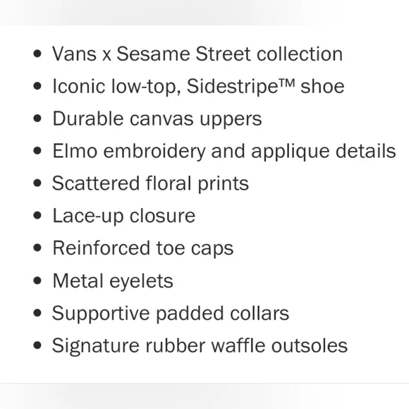 Vans X Sesame Street Old Skool Women's 7.5 Men's 6 - Picture 6 of 11